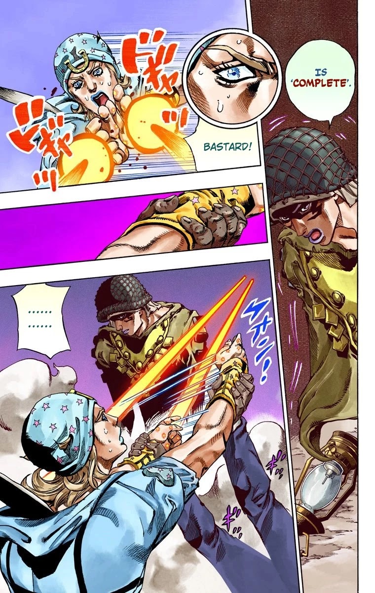 JoJo's Bizarre Adventure Part 7 - Steel Ball Run (Official Colored) Chapter 58 page 34 - Chapter 58: Civil War Part 3