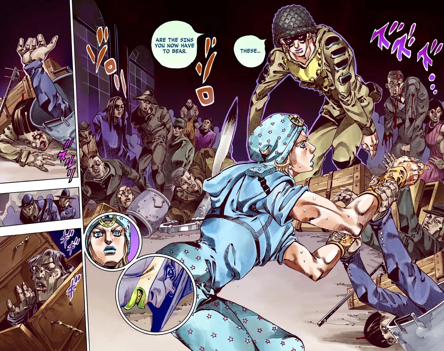 JoJo's Bizarre Adventure Part 7 - Steel Ball Run (Official Colored) Chapter 58 page 35 - Chapter 58: Civil War Part 3