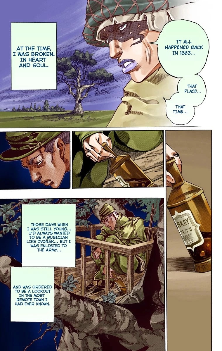 JoJo's Bizarre Adventure Part 7 - Steel Ball Run (Official Colored) Chapter 58 page 37 - Chapter 58: Civil War Part 3