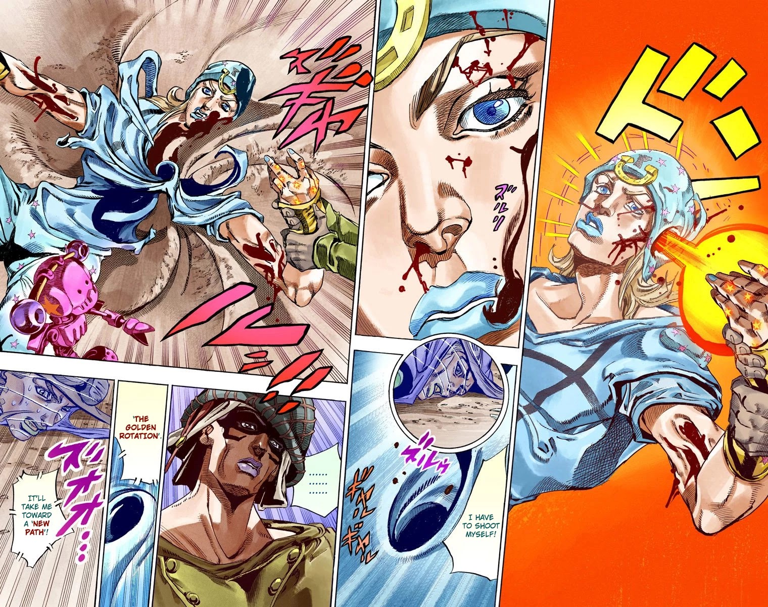 JoJo's Bizarre Adventure Part 7 - Steel Ball Run (Official Colored) Chapter 58 page 43 - Chapter 58: Civil War Part 3