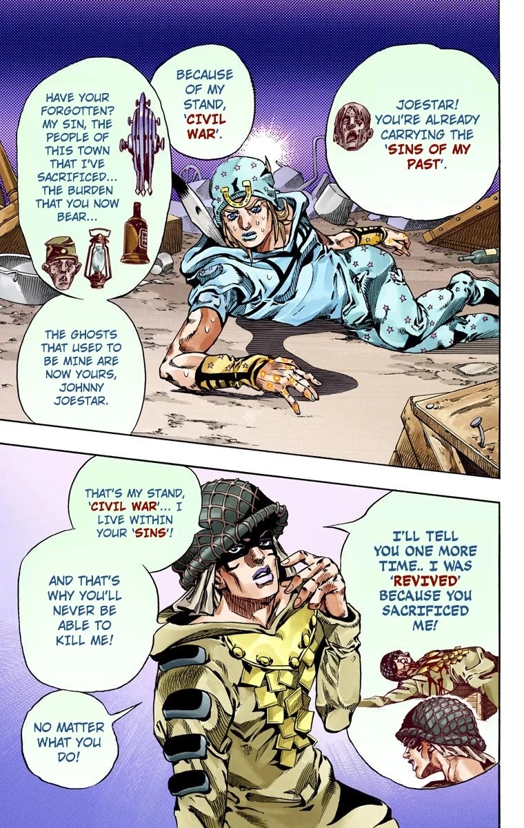 JoJo's Bizarre Adventure Part 7 - Steel Ball Run (Official Colored) Chapter 59 page 23 - Chapter 59: Gettysburg Dream
