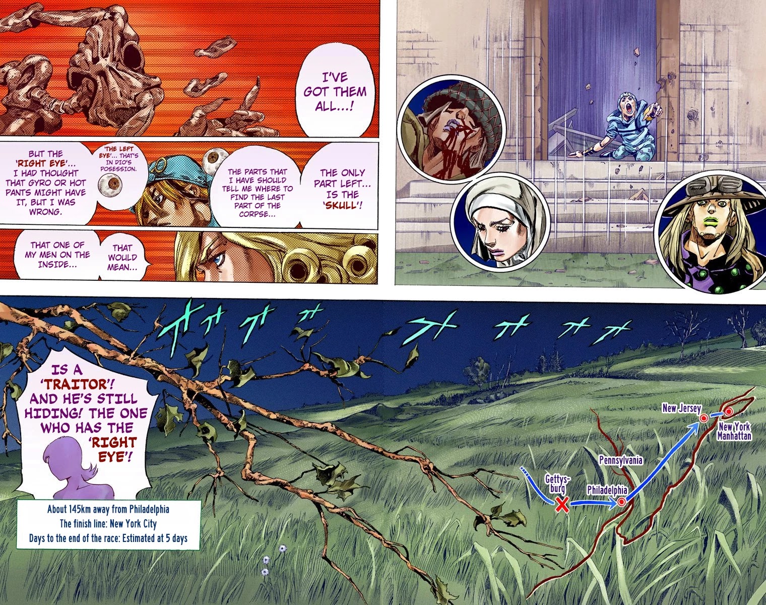 JoJo's Bizarre Adventure Part 7 - Steel Ball Run (Official Colored) Chapter 59 page 53 - Chapter 59: Gettysburg Dream