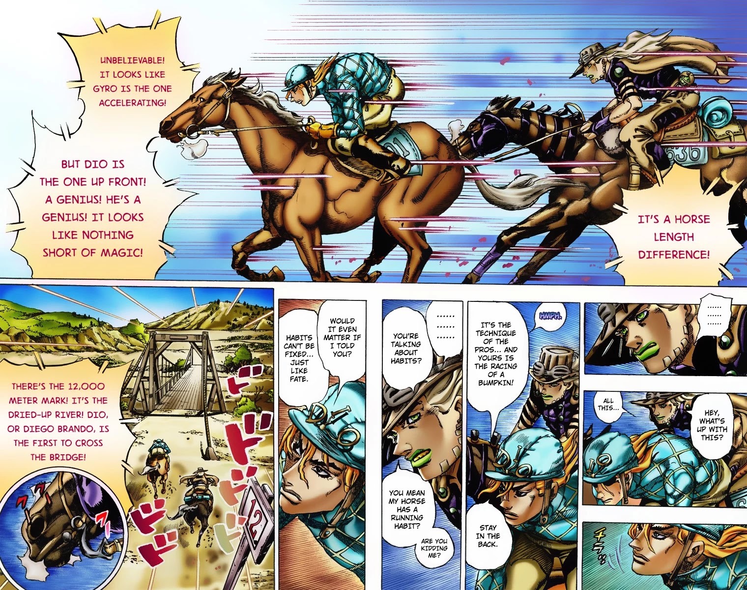 JoJo's Bizarre Adventure Part 7 - Steel Ball Run (Official Colored) Chapter 6 page 15 - Chapter 6: The Dried-up River - Diego Brando