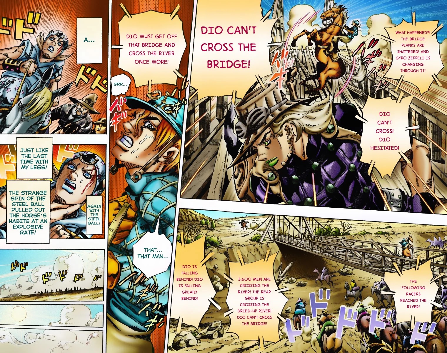 JoJo's Bizarre Adventure Part 7 - Steel Ball Run (Official Colored) Chapter 6 page 21 - Chapter 6: The Dried-up River - Diego Brando