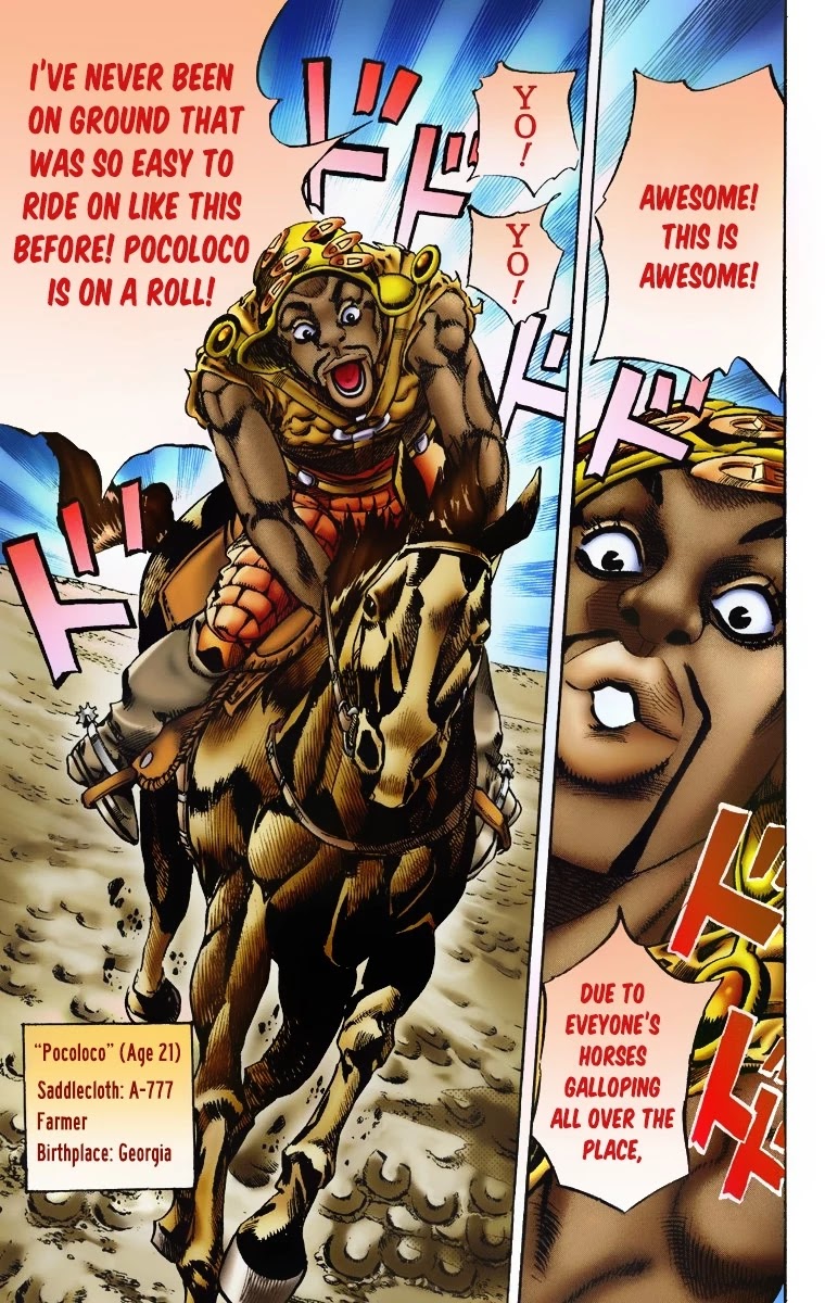 JoJo's Bizarre Adventure Part 7 - Steel Ball Run (Official Colored) Chapter 6 page 25 - Chapter 6: The Dried-up River - Diego Brando
