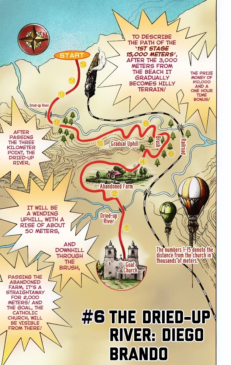 JoJo's Bizarre Adventure Part 7 - Steel Ball Run (Official Colored) Chapter 6 page 3 - Chapter 6: The Dried-up River - Diego Brando