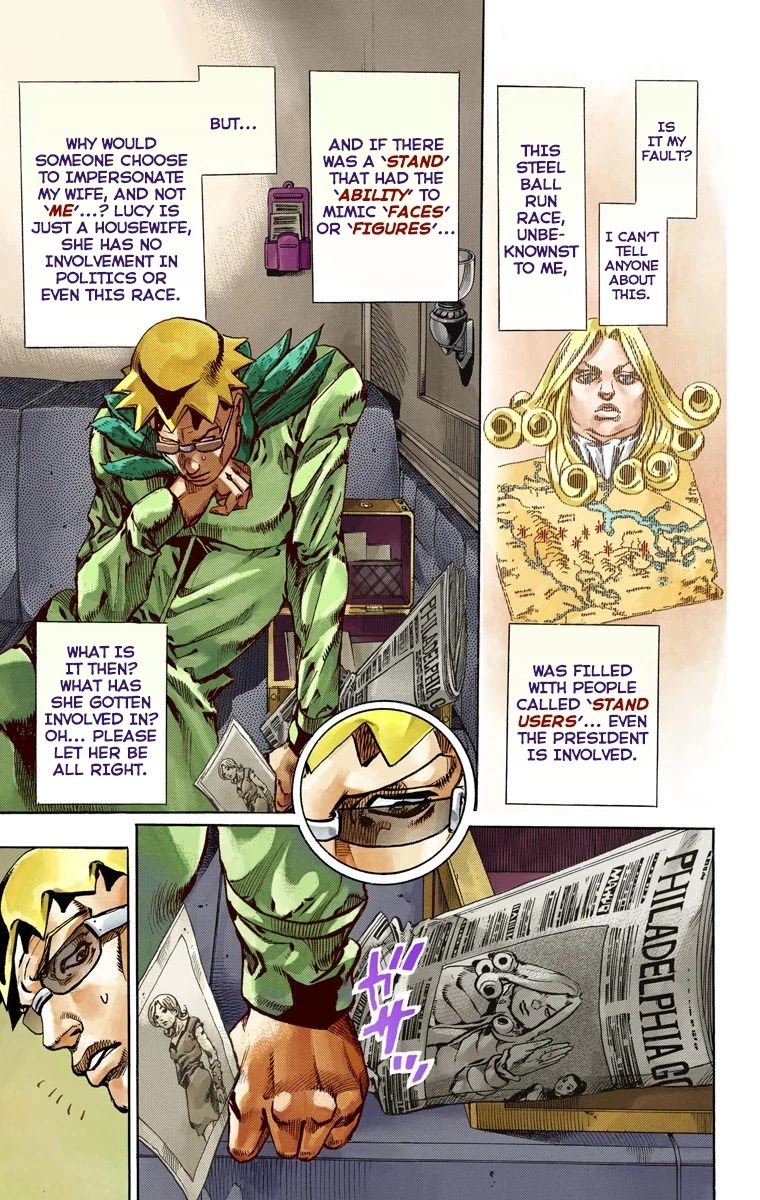 JoJo's Bizarre Adventure Part 7 - Steel Ball Run (Official Colored) Chapter 60 page 14 - Chapter 60: Both Sides Now Part 1