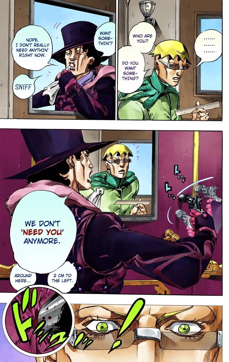 JoJo's Bizarre Adventure Part 7 - Steel Ball Run (Official Colored) Chapter 60 page 20 - Chapter 60: Both Sides Now Part 1