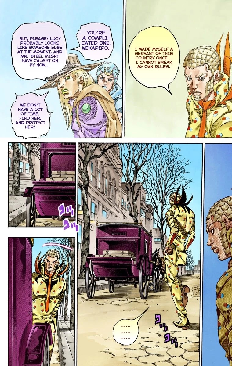JoJo's Bizarre Adventure Part 7 - Steel Ball Run (Official Colored) Chapter 60 page 23 - Chapter 60: Both Sides Now Part 1