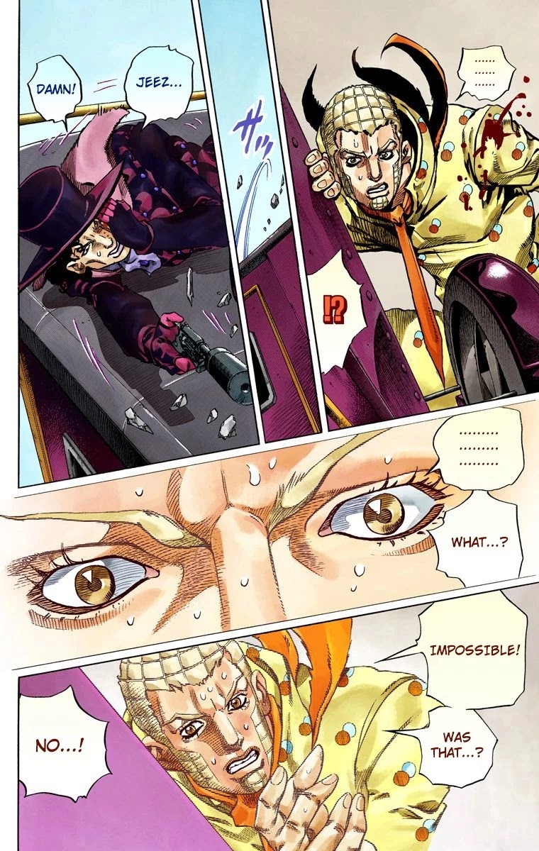 JoJo's Bizarre Adventure Part 7 - Steel Ball Run (Official Colored) Chapter 60 page 28 - Chapter 60: Both Sides Now Part 1