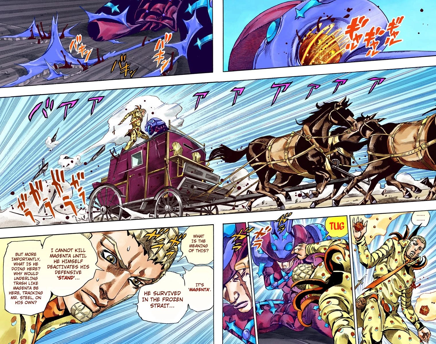 JoJo's Bizarre Adventure Part 7 - Steel Ball Run (Official Colored) Chapter 60 page 33 - Chapter 60: Both Sides Now Part 1