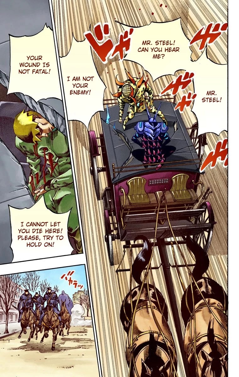 JoJo's Bizarre Adventure Part 7 - Steel Ball Run (Official Colored) Chapter 60 page 35 - Chapter 60: Both Sides Now Part 1