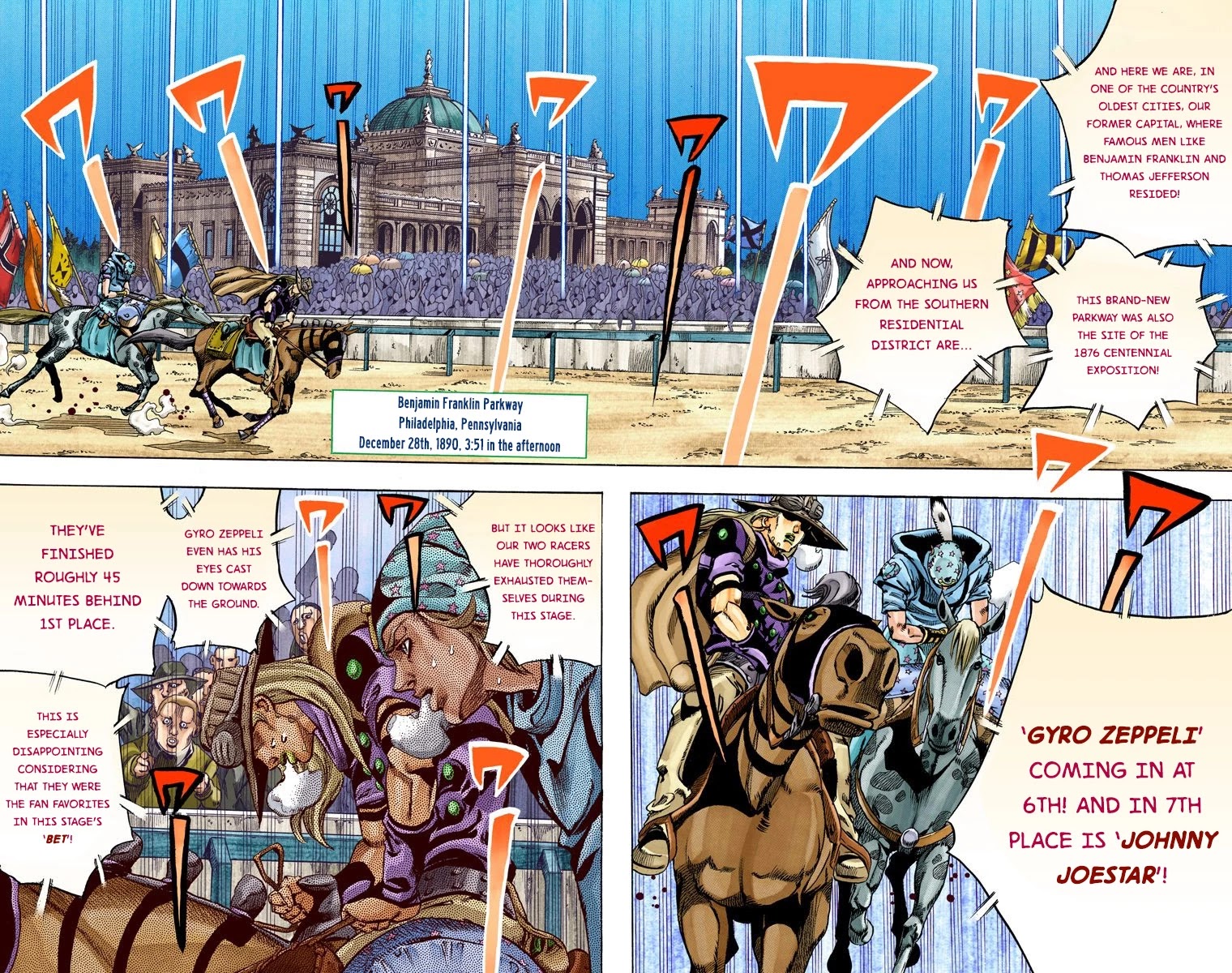 JoJo's Bizarre Adventure Part 7 - Steel Ball Run (Official Colored) Chapter 60 page 5 - Chapter 60: Both Sides Now Part 1