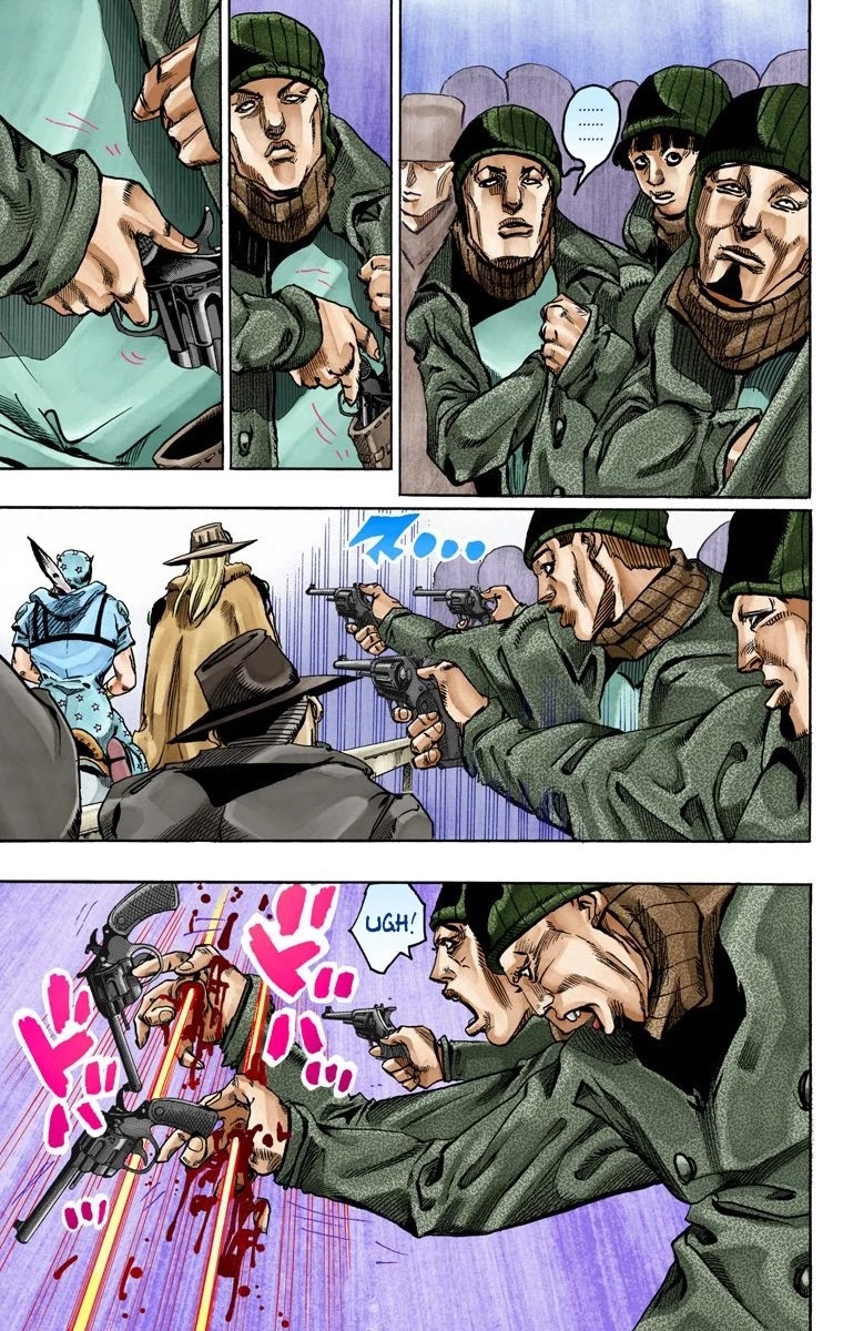 JoJo's Bizarre Adventure Part 7 - Steel Ball Run (Official Colored) Chapter 60 page 7 - Chapter 60: Both Sides Now Part 1
