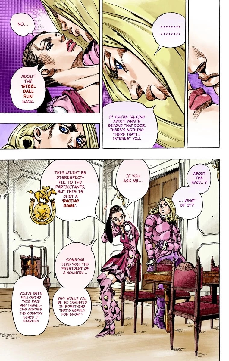 JoJo's Bizarre Adventure Part 7 - Steel Ball Run (Official Colored) Chapter 61 page 20 - Chapter 61: Both Sides Now Part 2