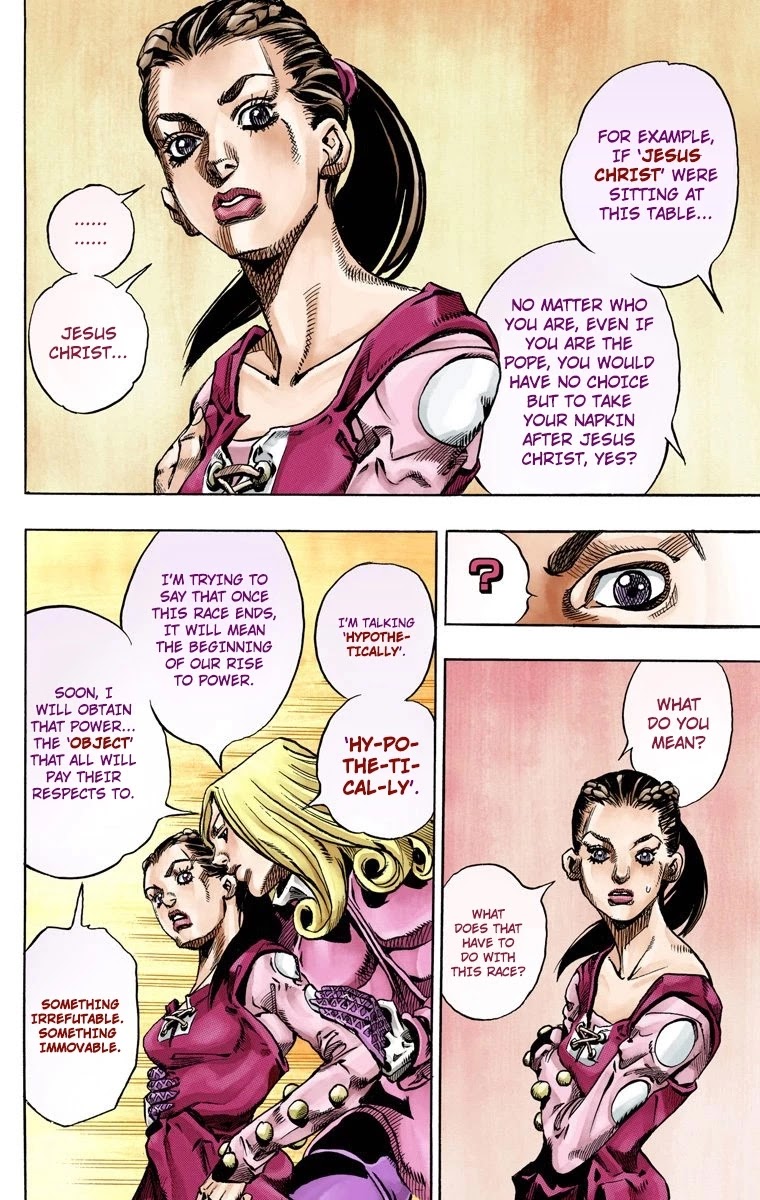 JoJo's Bizarre Adventure Part 7 - Steel Ball Run (Official Colored) Chapter 61 page 27 - Chapter 61: Both Sides Now Part 2
