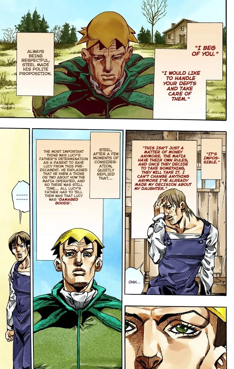 JoJo's Bizarre Adventure Part 7 - Steel Ball Run (Official Colored) Chapter 61 page 6 - Chapter 61: Both Sides Now Part 2