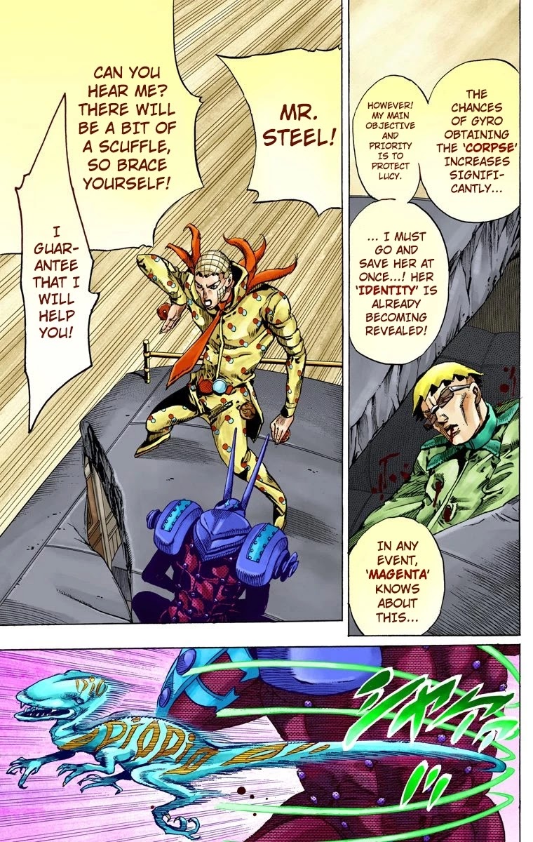 JoJo's Bizarre Adventure Part 7 - Steel Ball Run (Official Colored) Chapter 62 page 34 - Chapter 62: Dirty Deeds Done Dirt Cheap