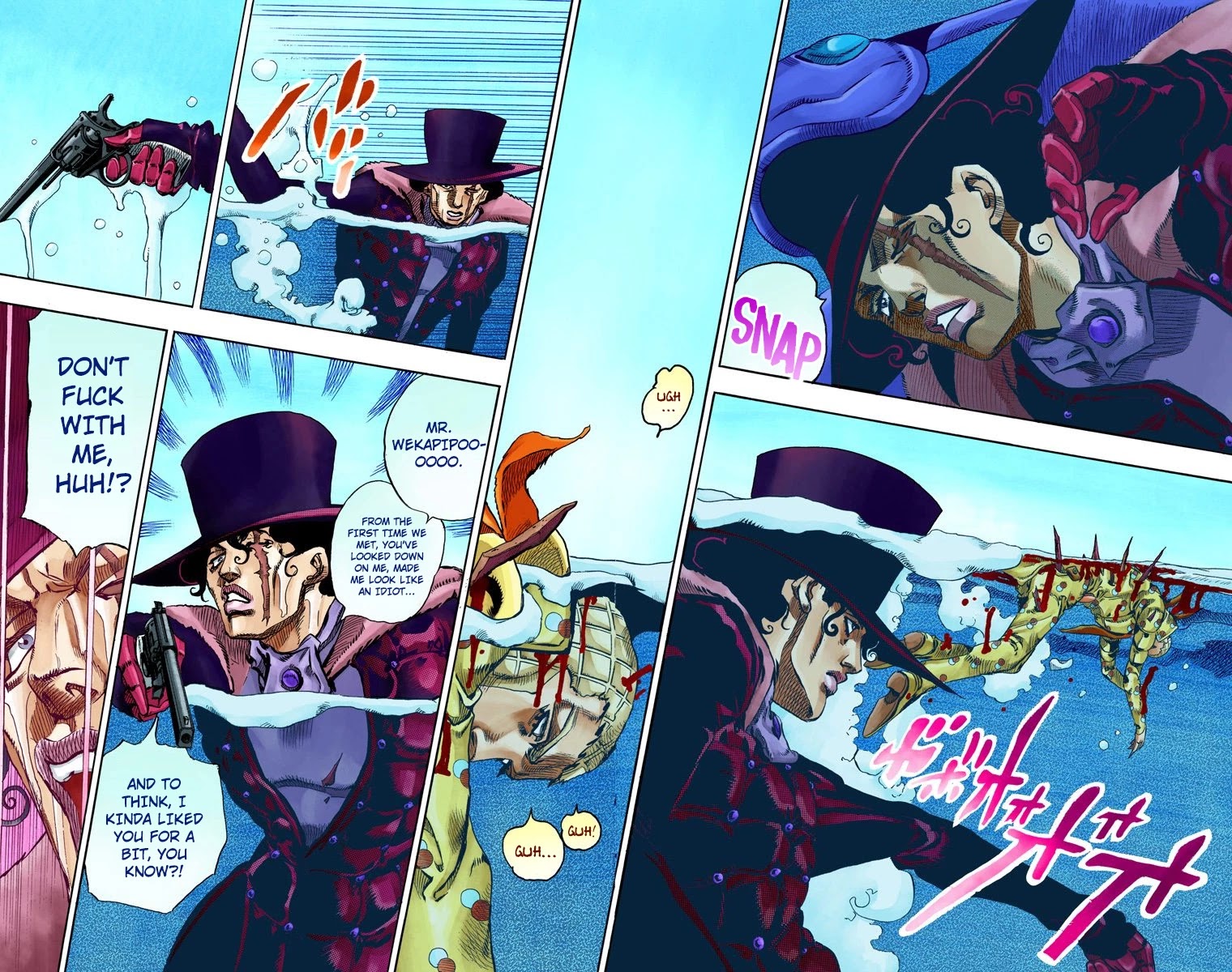 JoJo's Bizarre Adventure Part 7 - Steel Ball Run (Official Colored) Chapter 62 page 42 - Chapter 62: Dirty Deeds Done Dirt Cheap