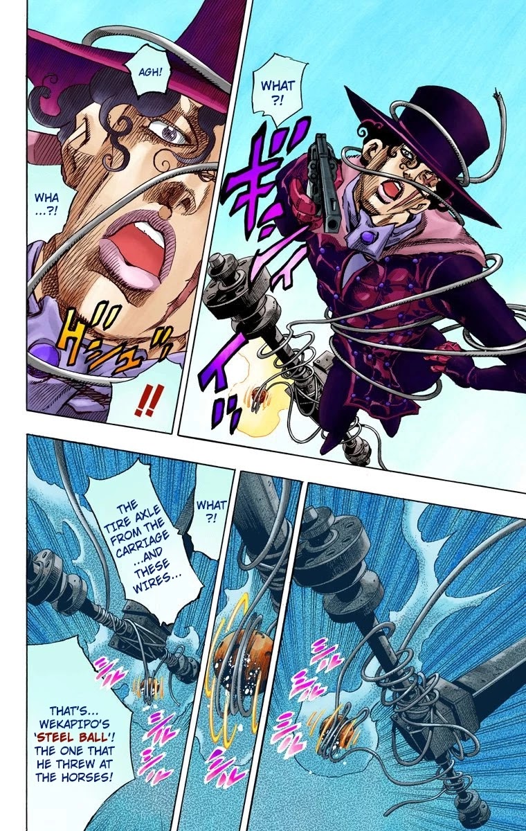 JoJo's Bizarre Adventure Part 7 - Steel Ball Run (Official Colored) Chapter 62 page 45 - Chapter 62: Dirty Deeds Done Dirt Cheap