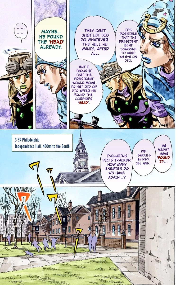 JoJo's Bizarre Adventure Part 7 - Steel Ball Run (Official Colored) Chapter 64 page 10 - Chapter 64: Chocolate Disco Part 1
