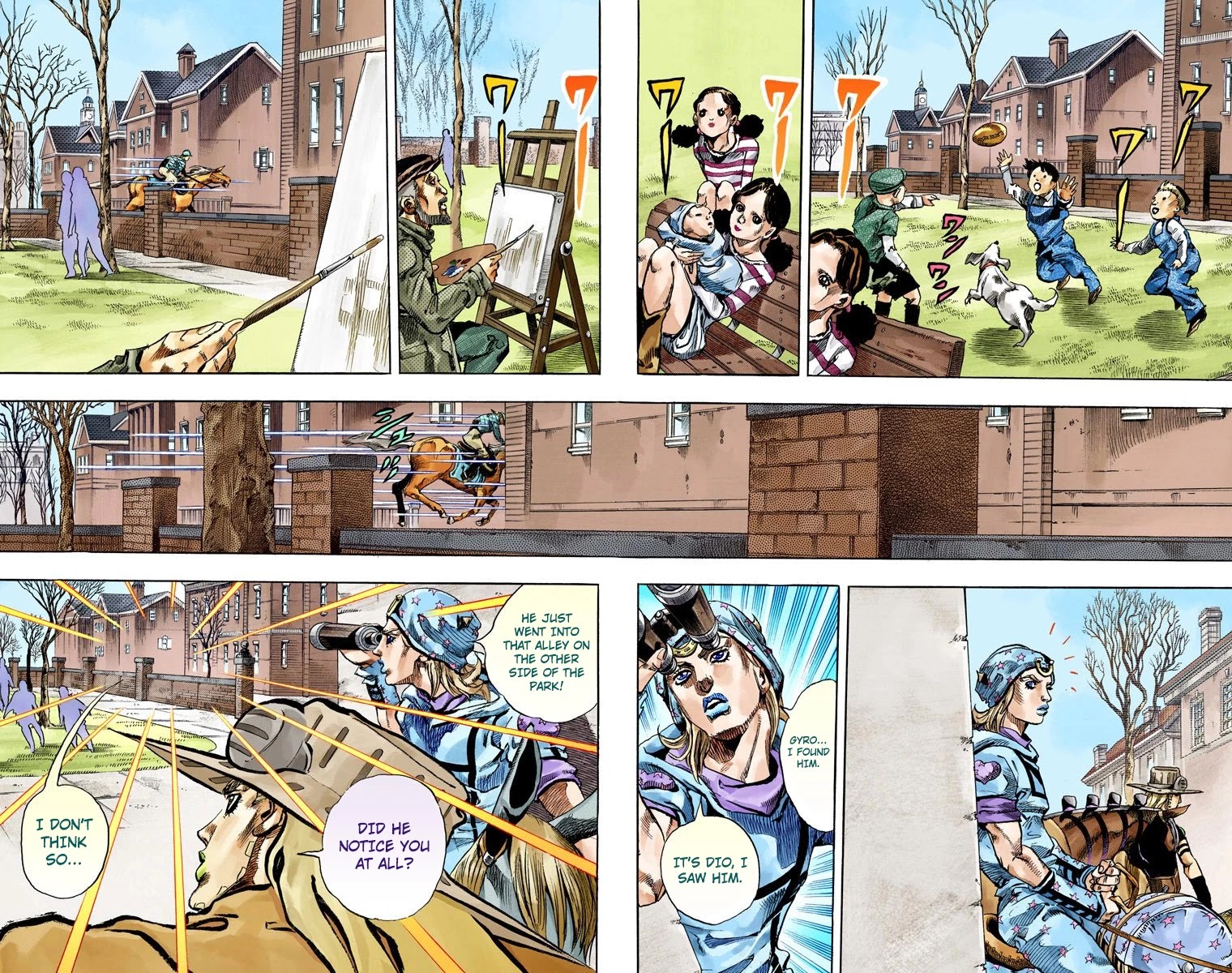 JoJo's Bizarre Adventure Part 7 - Steel Ball Run (Official Colored) Chapter 64 page 11 - Chapter 64: Chocolate Disco Part 1