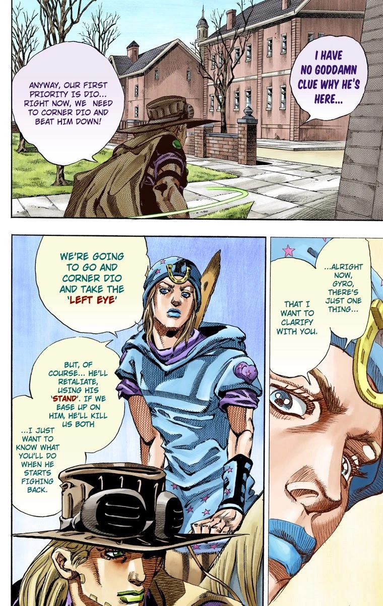 JoJo's Bizarre Adventure Part 7 - Steel Ball Run (Official Colored) Chapter 64 page 14 - Chapter 64: Chocolate Disco Part 1