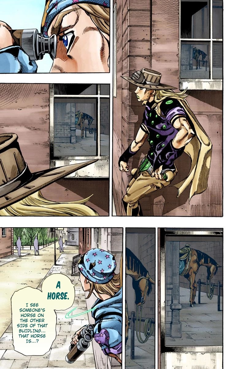 JoJo's Bizarre Adventure Part 7 - Steel Ball Run (Official Colored) Chapter 64 page 19 - Chapter 64: Chocolate Disco Part 1