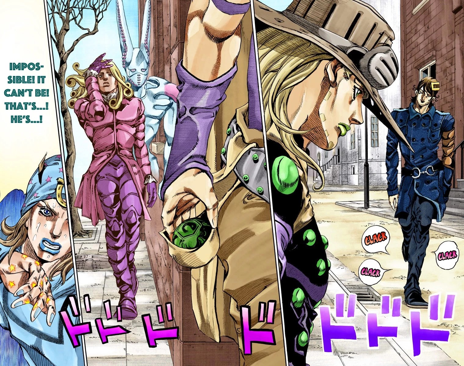 JoJo's Bizarre Adventure Part 7 - Steel Ball Run (Official Colored) Chapter 64 page 22 - Chapter 64: Chocolate Disco Part 1