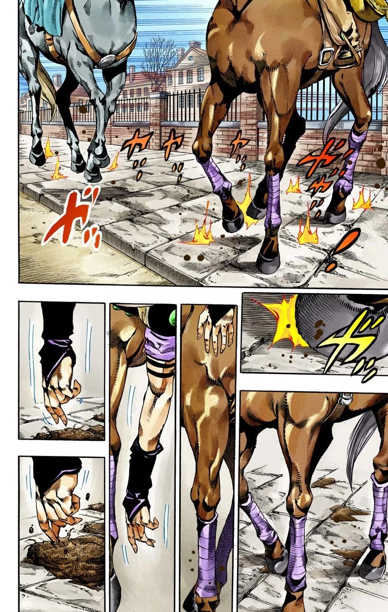 JoJo's Bizarre Adventure Part 7 - Steel Ball Run (Official Colored) Chapter 64 page 6 - Chapter 64: Chocolate Disco Part 1