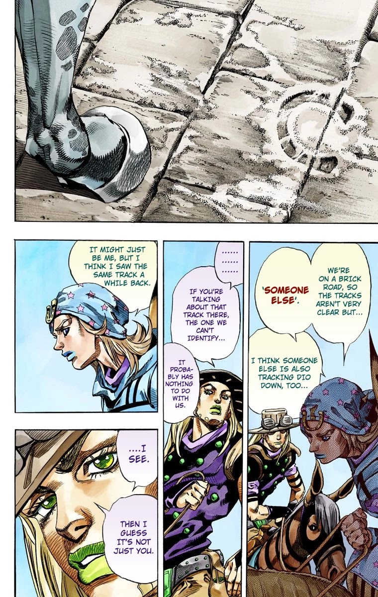JoJo's Bizarre Adventure Part 7 - Steel Ball Run (Official Colored) Chapter 64 page 9 - Chapter 64: Chocolate Disco Part 1