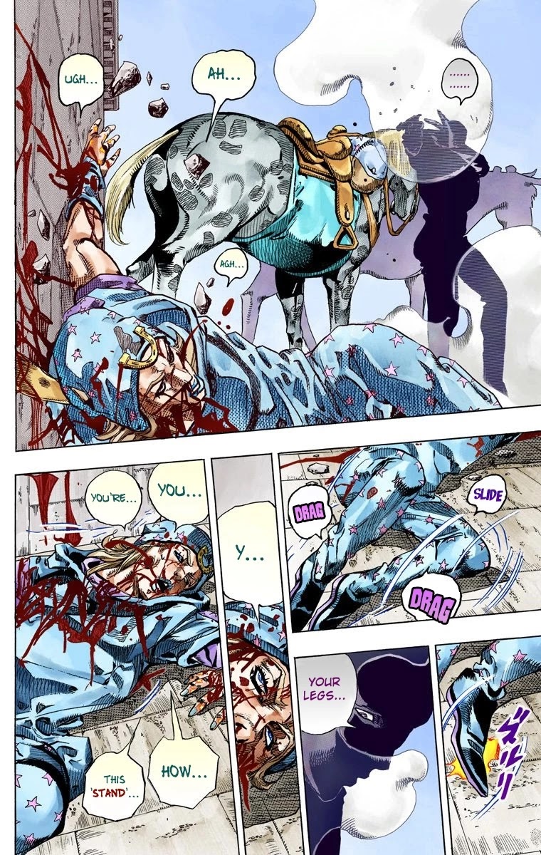 JoJo's Bizarre Adventure Part 7 - Steel Ball Run (Official Colored) Chapter 65 page 10 - Chapter 65: Chocolate Disco Part 2