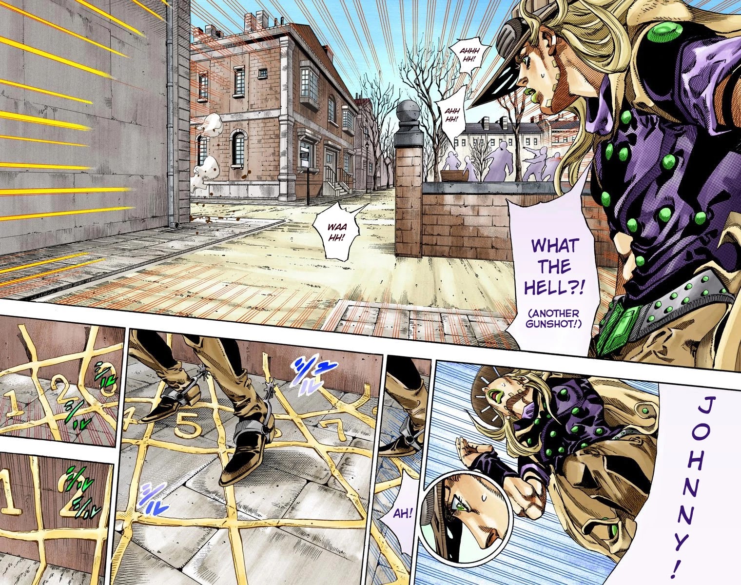 JoJo's Bizarre Adventure Part 7 - Steel Ball Run (Official Colored) Chapter 65 page 12 - Chapter 65: Chocolate Disco Part 2