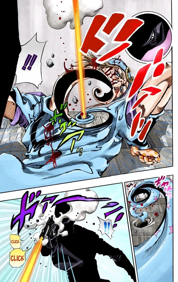 JoJo's Bizarre Adventure Part 7 - Steel Ball Run (Official Colored) Chapter 65 page 15 - Chapter 65: Chocolate Disco Part 2