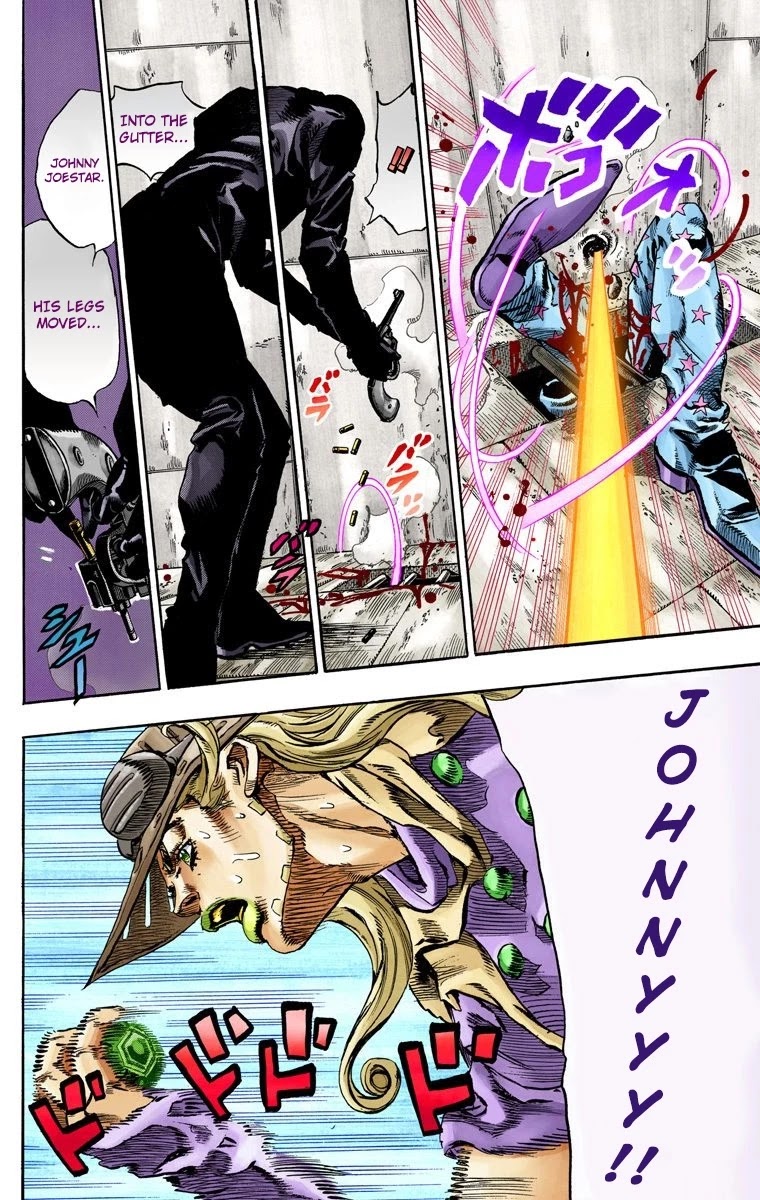 JoJo's Bizarre Adventure Part 7 - Steel Ball Run (Official Colored) Chapter 65 page 16 - Chapter 65: Chocolate Disco Part 2