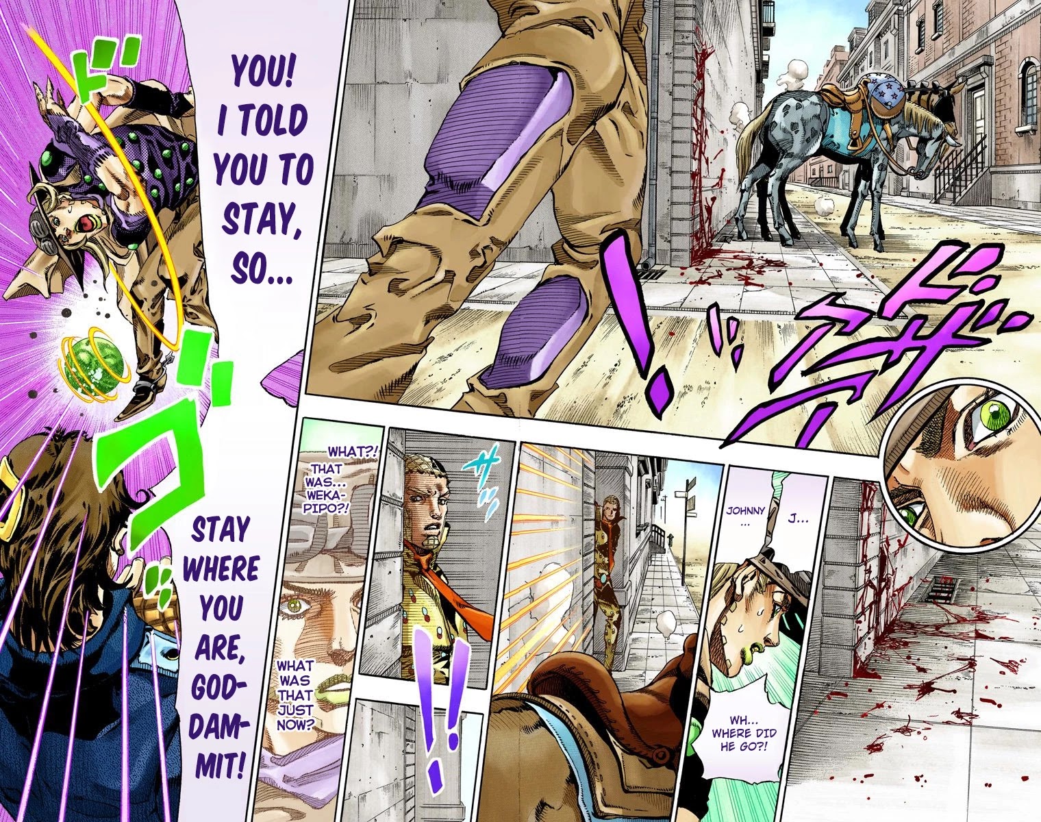 JoJo's Bizarre Adventure Part 7 - Steel Ball Run (Official Colored) Chapter 65 page 18 - Chapter 65: Chocolate Disco Part 2