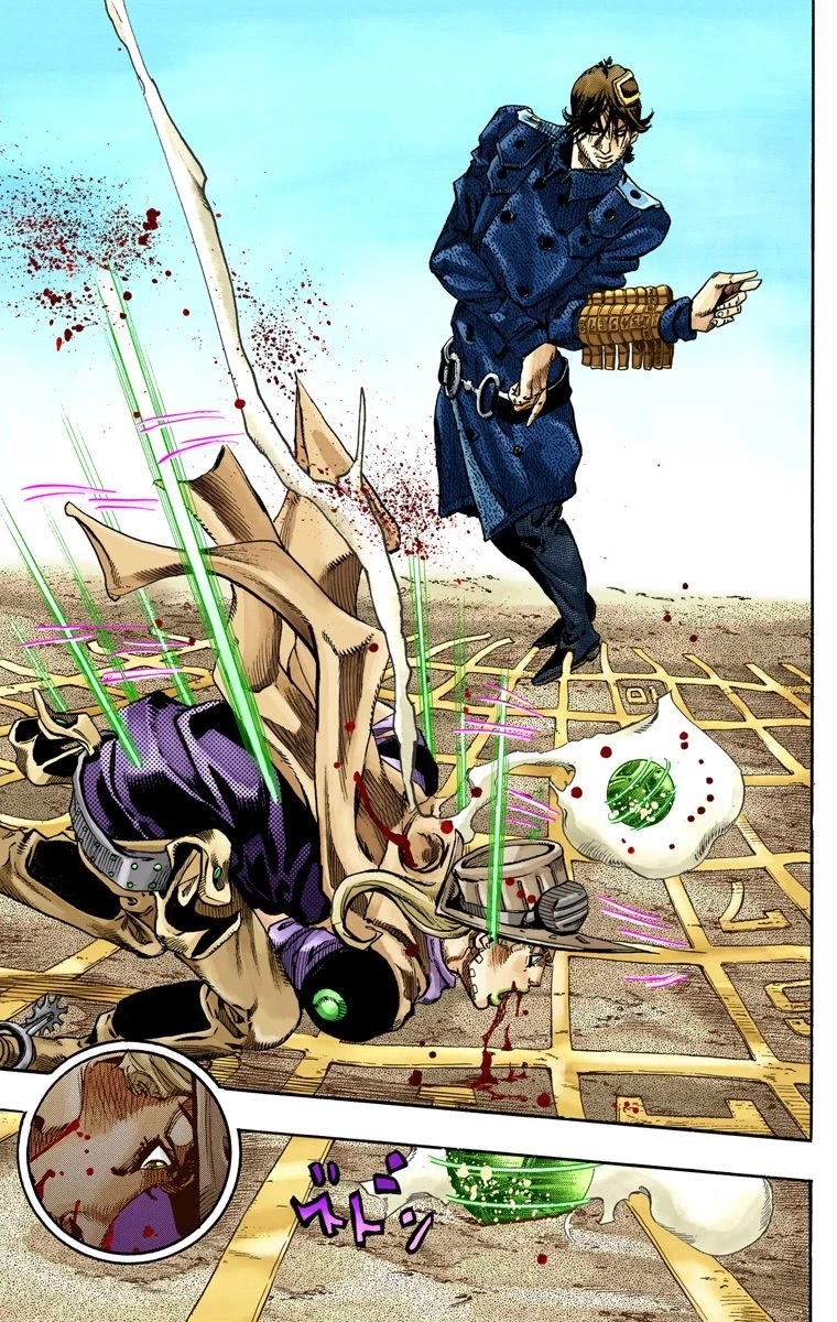 JoJo's Bizarre Adventure Part 7 - Steel Ball Run (Official Colored) Chapter 65 page 21 - Chapter 65: Chocolate Disco Part 2