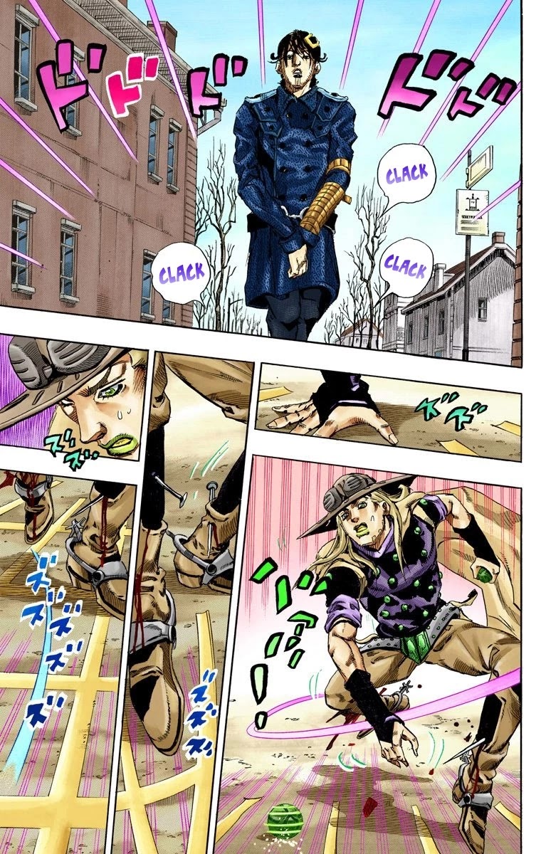 JoJo's Bizarre Adventure Part 7 - Steel Ball Run (Official Colored) Chapter 65 page 25 - Chapter 65: Chocolate Disco Part 2