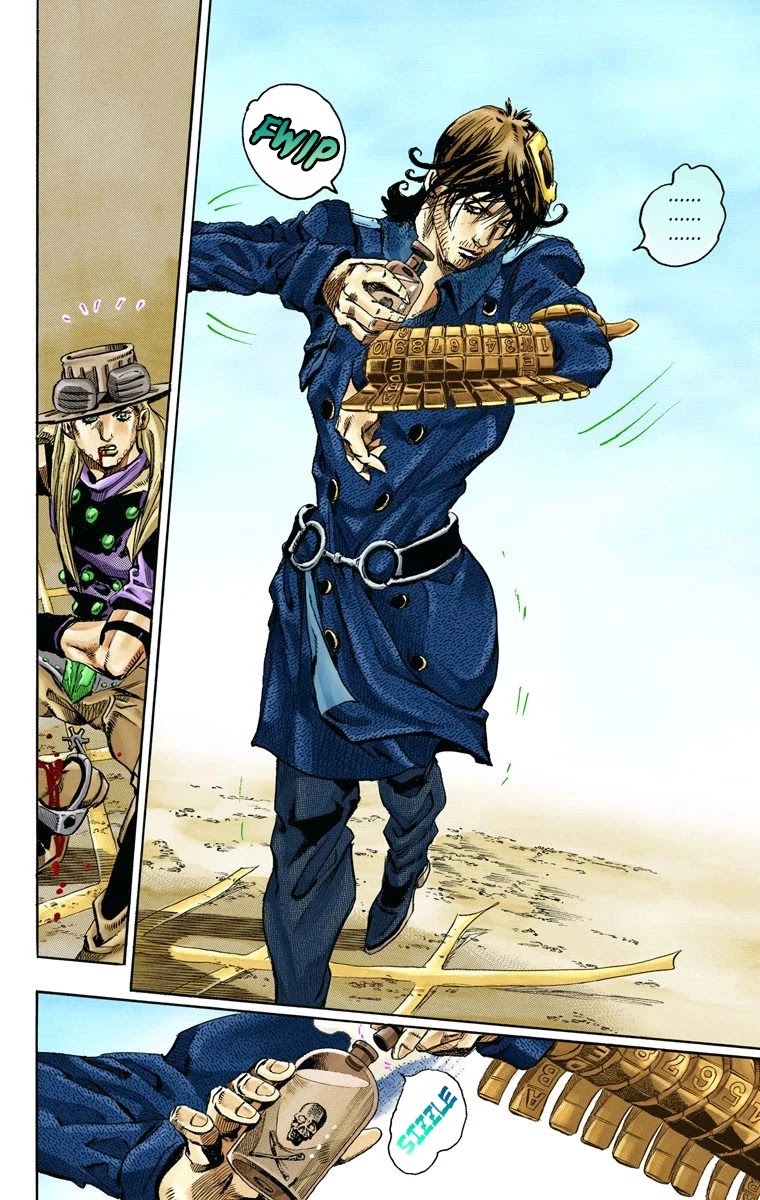 JoJo's Bizarre Adventure Part 7 - Steel Ball Run (Official Colored) Chapter 65 page 28 - Chapter 65: Chocolate Disco Part 2