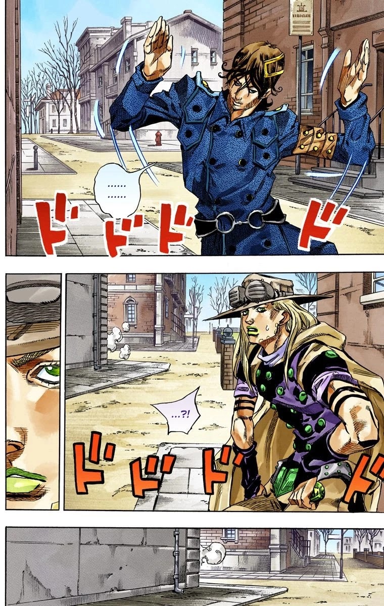 JoJo's Bizarre Adventure Part 7 - Steel Ball Run (Official Colored) Chapter 65 page 6 - Chapter 65: Chocolate Disco Part 2