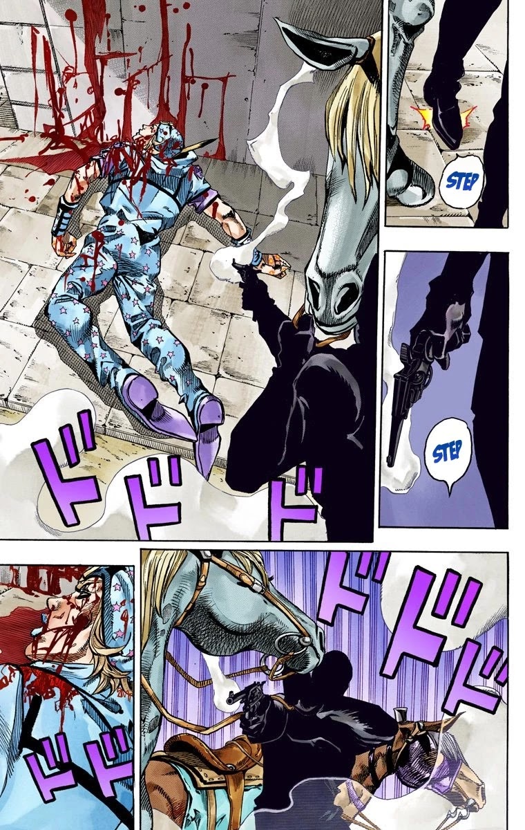 JoJo's Bizarre Adventure Part 7 - Steel Ball Run (Official Colored) Chapter 65 page 7 - Chapter 65: Chocolate Disco Part 2