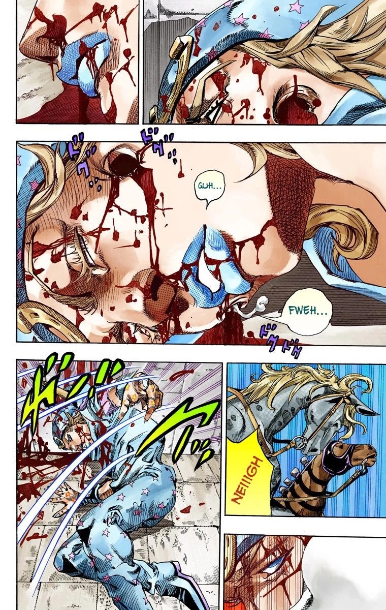 JoJo's Bizarre Adventure Part 7 - Steel Ball Run (Official Colored) Chapter 65 page 8 - Chapter 65: Chocolate Disco Part 2