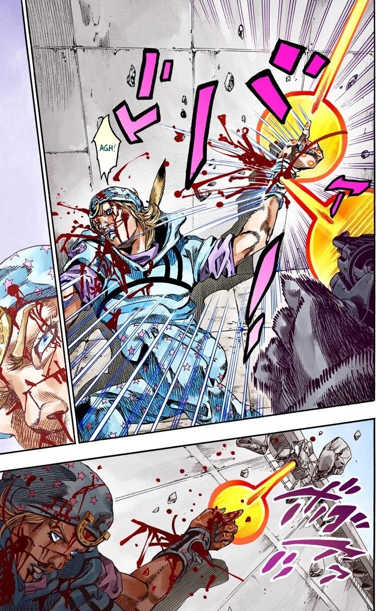 JoJo's Bizarre Adventure Part 7 - Steel Ball Run (Official Colored) Chapter 65 page 9 - Chapter 65: Chocolate Disco Part 2