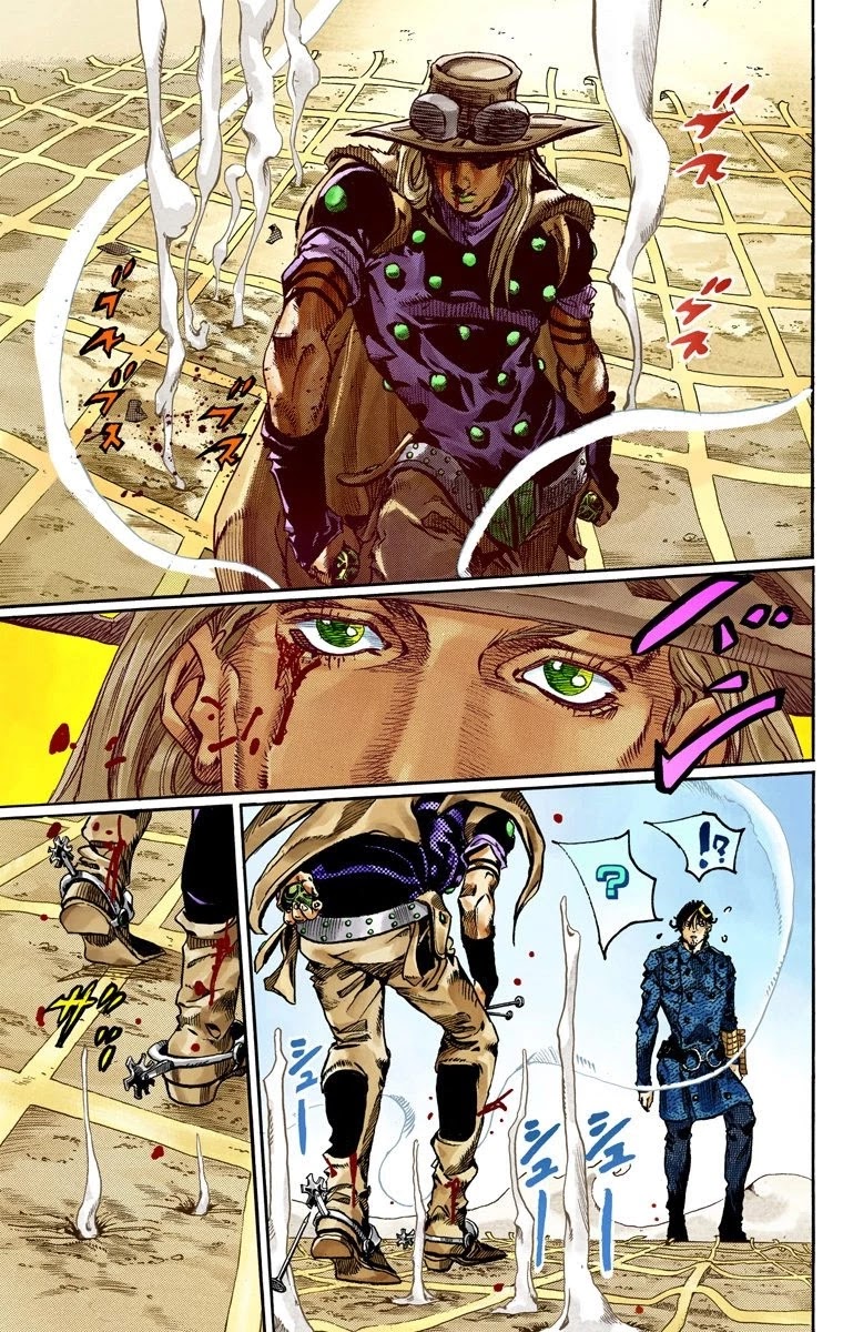 JoJo's Bizarre Adventure Part 7 - Steel Ball Run (Official Colored) Chapter 66 page 12 - Chapter 66: D4C Part 1
