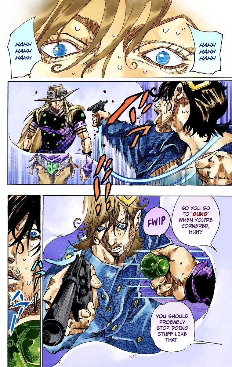 JoJo's Bizarre Adventure Part 7 - Steel Ball Run (Official Colored) Chapter 66 page 17 - Chapter 66: D4C Part 1