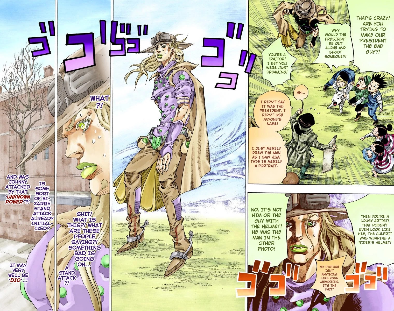 JoJo's Bizarre Adventure Part 7 - Steel Ball Run (Official Colored) Chapter 66 page 35 - Chapter 66: D4C Part 1