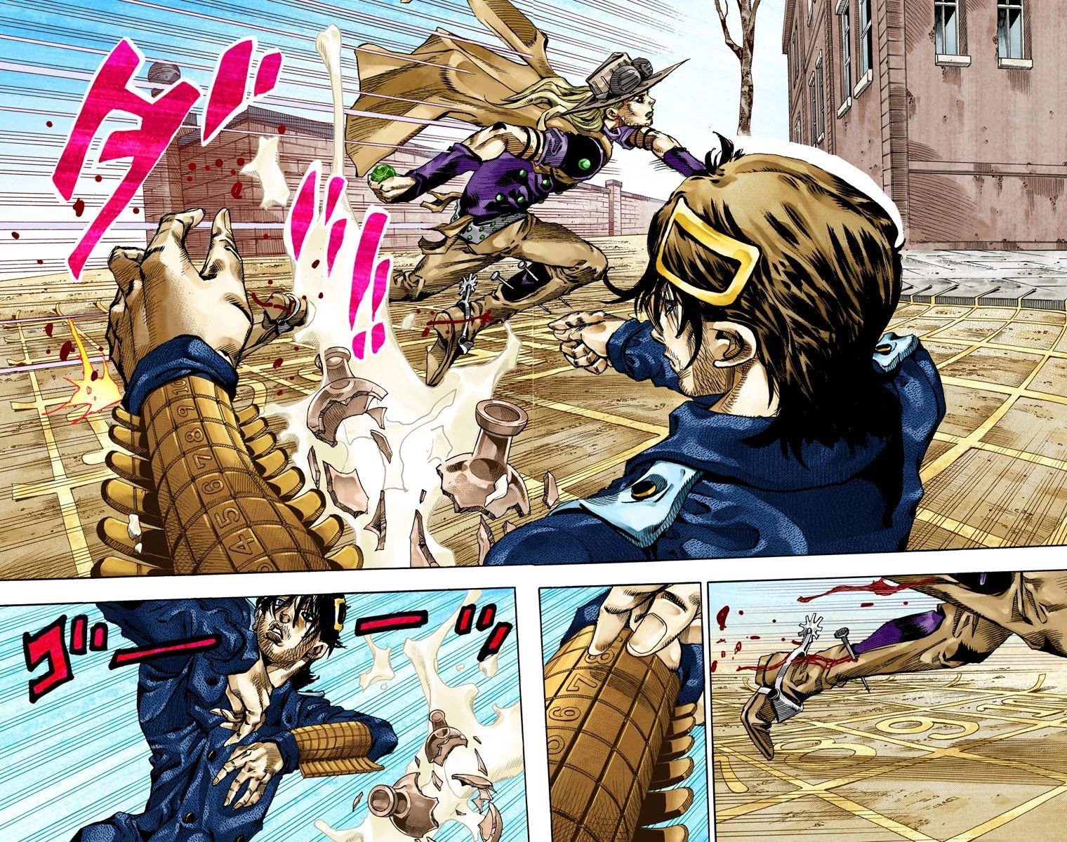 JoJo's Bizarre Adventure Part 7 - Steel Ball Run (Official Colored) Chapter 66 page 6 - Chapter 66: D4C Part 1