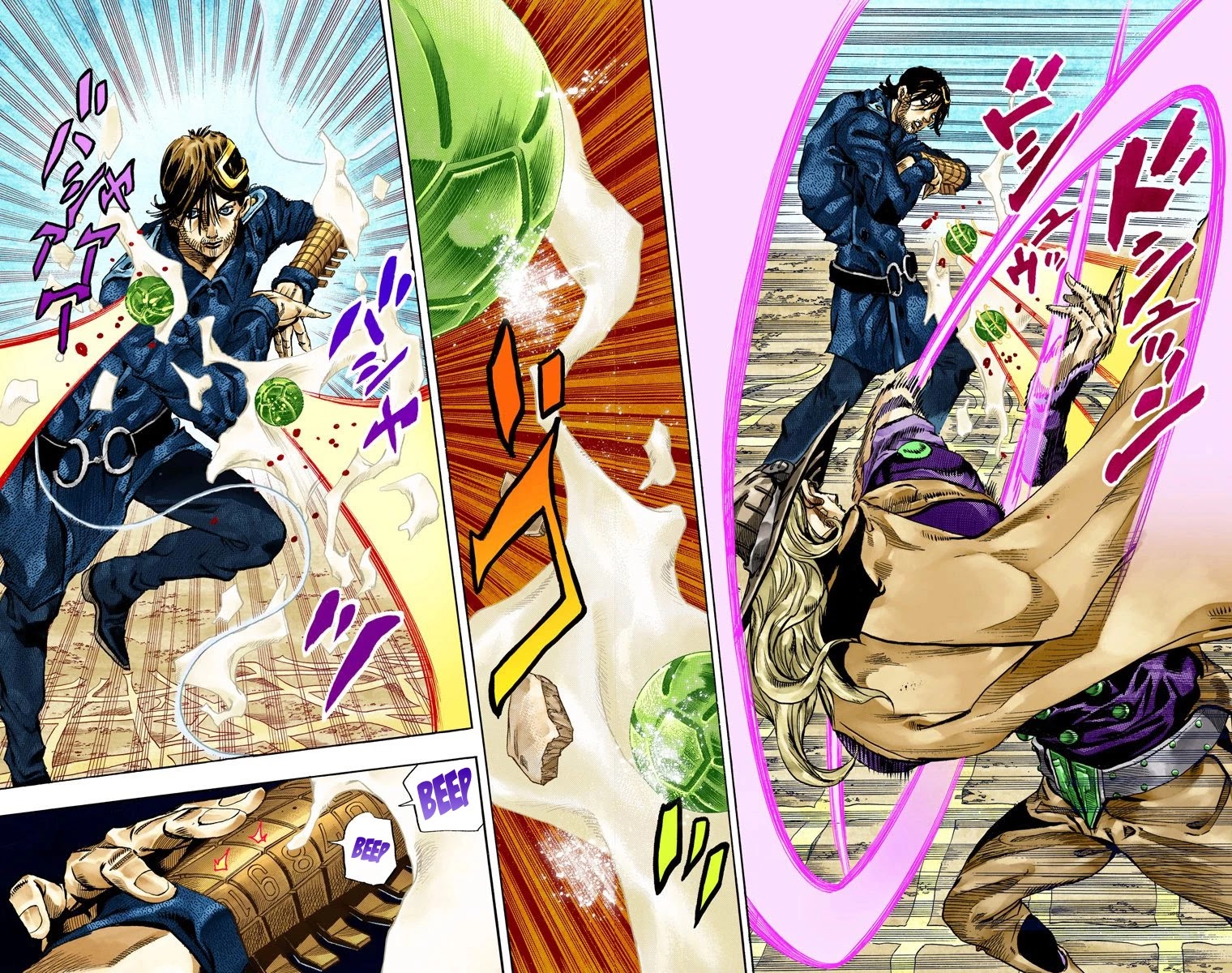JoJo's Bizarre Adventure Part 7 - Steel Ball Run (Official Colored) Chapter 66 page 7 - Chapter 66: D4C Part 1