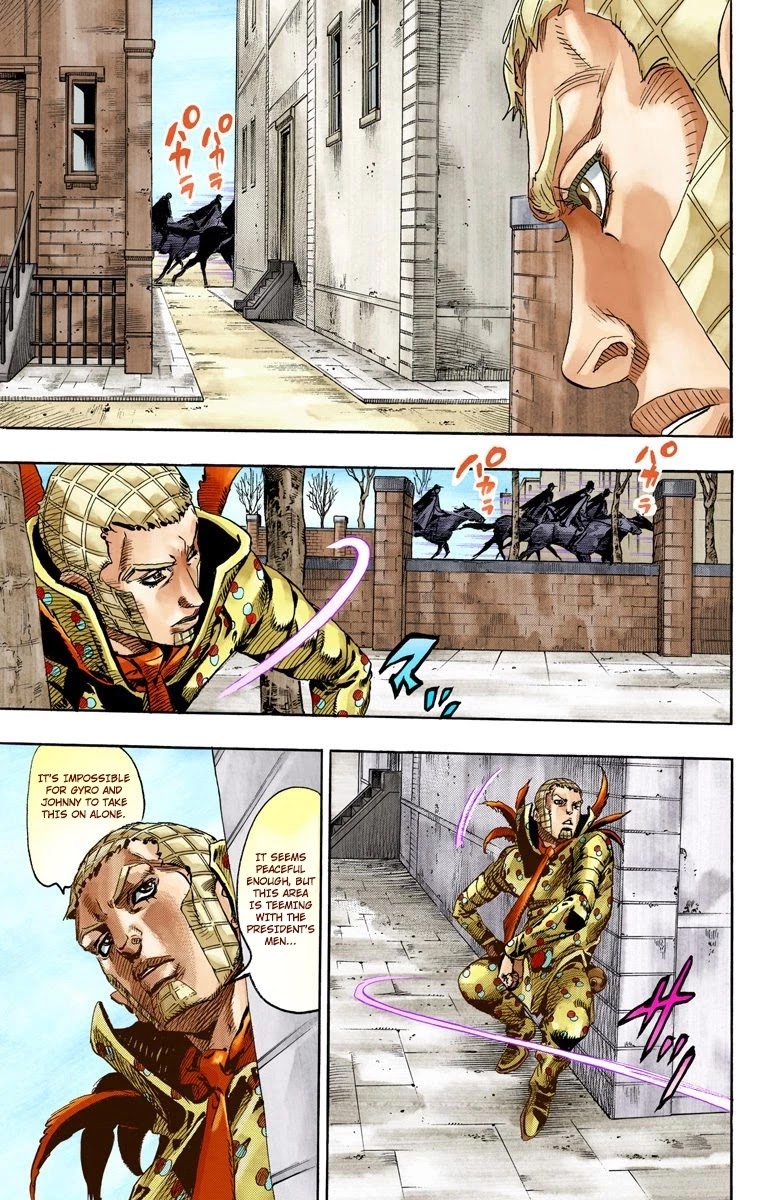 JoJo's Bizarre Adventure Part 7 - Steel Ball Run (Official Colored) Chapter 67 page 17 - Chapter 67: D4C Part 2