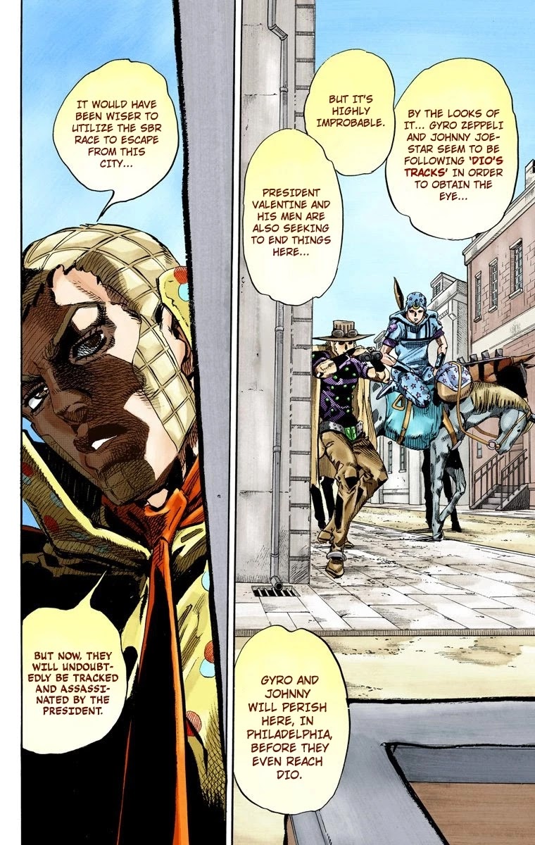 JoJo's Bizarre Adventure Part 7 - Steel Ball Run (Official Colored) Chapter 67 page 18 - Chapter 67: D4C Part 2